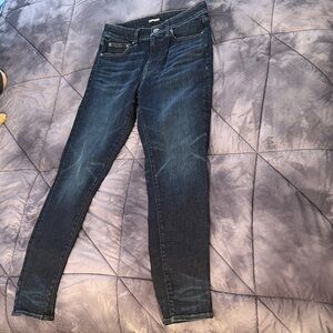 Express Men's Dark Blue Skinny Jeans